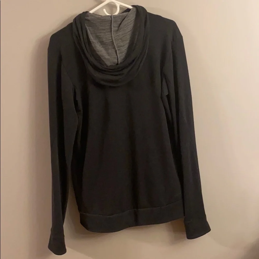 Nike lightweight zip up in dark grey